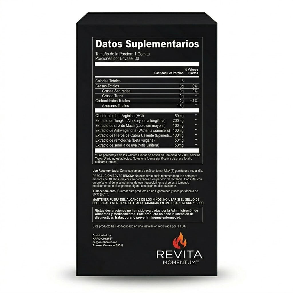 REVITA MOMENTUM™ – Gominolas de Vitalidad Masculina